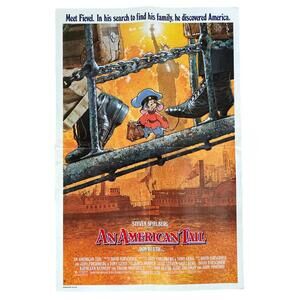 An American Tail Movie Poster 1 Sided Folded  20.5x 13.5” Steven Spielberg